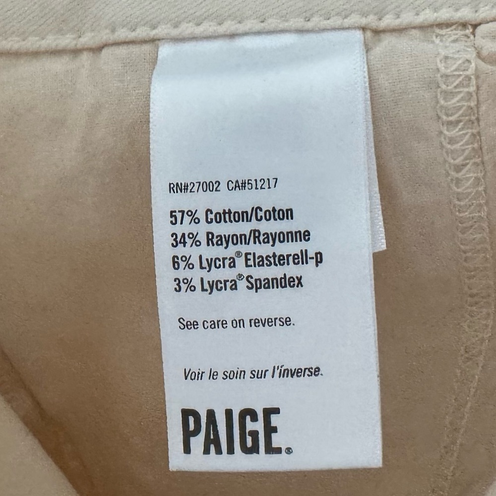 Anthropologie Paige Carly Cargo Wide LegPant 31 Earthy Cream Neutral Cotton NWT - Picture 13 of 14